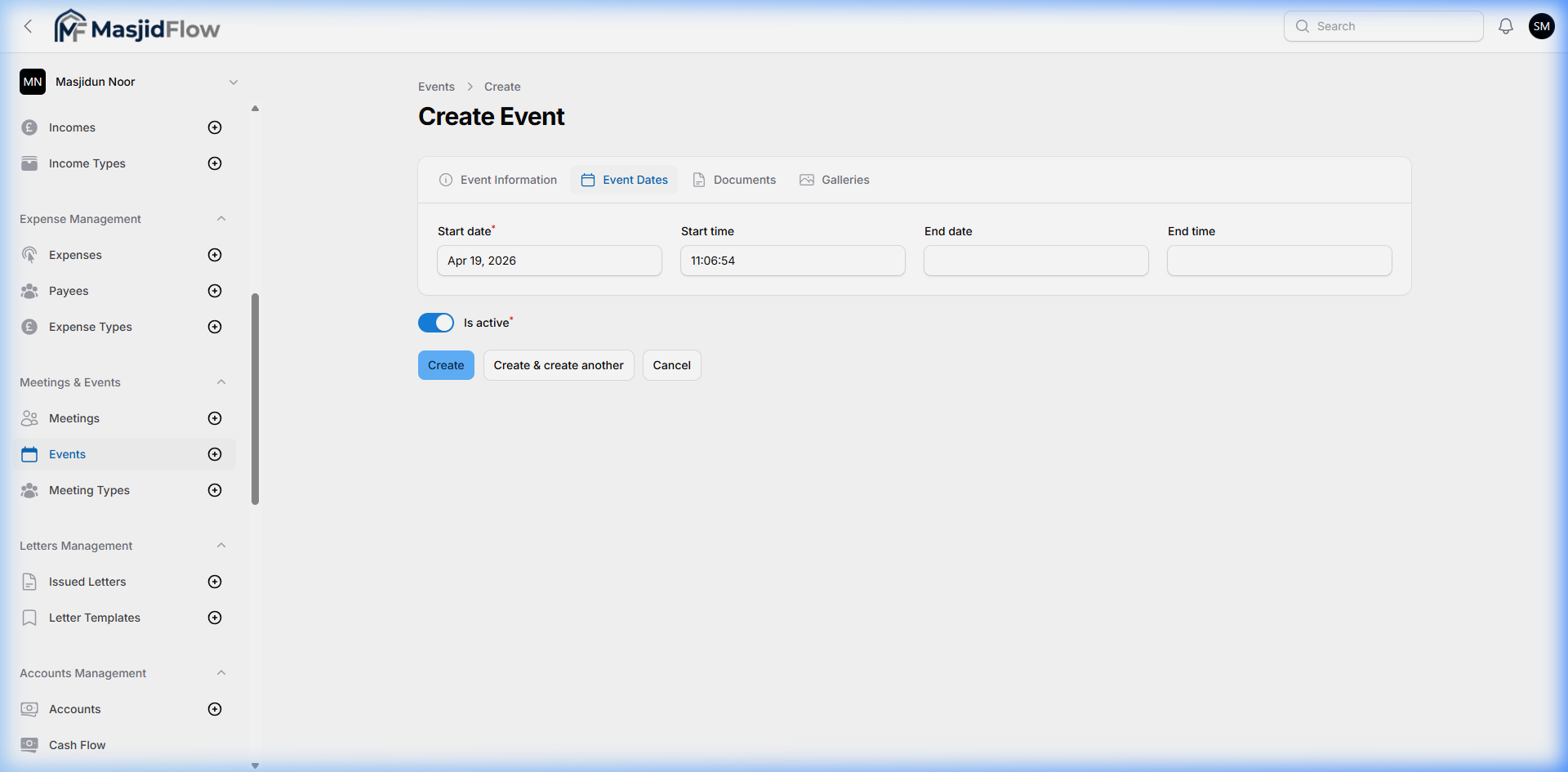 Event Dates