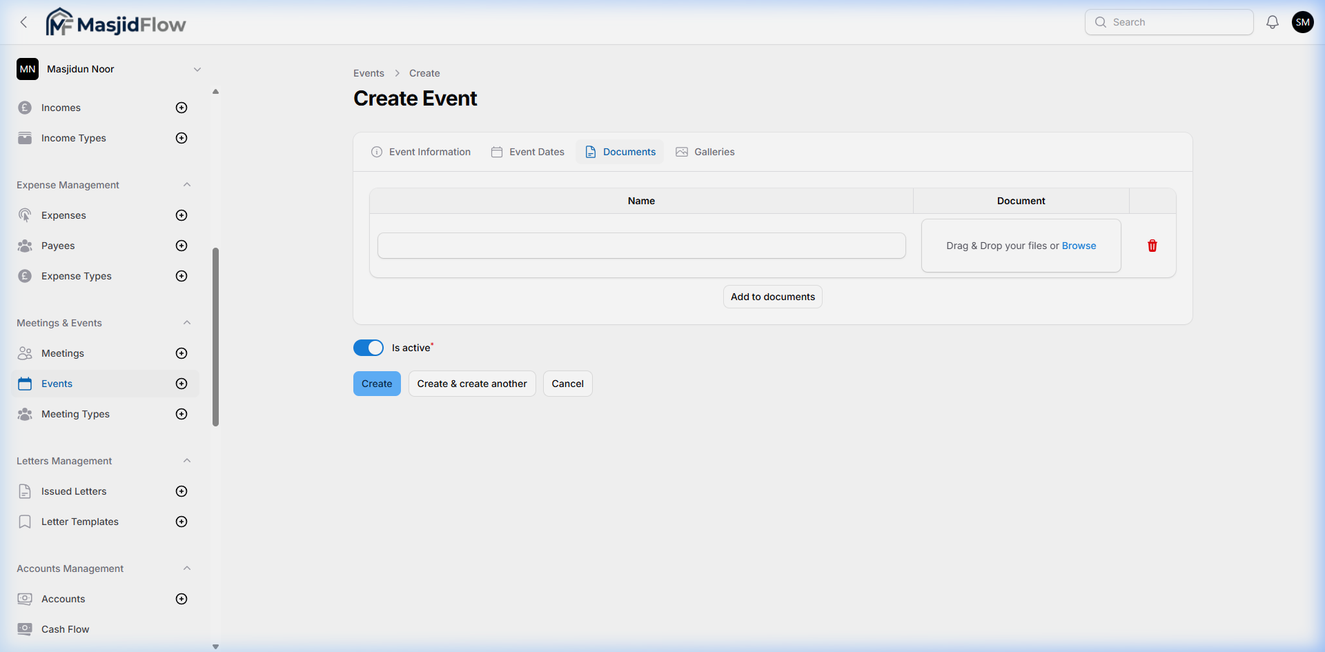 Event Documents